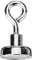 Neodymium Clamping Magnet with M5 Eyebolt for Hanging, Holding or Displaying Items - 25mm Diameter x 36mm High - 20kg Pull - Pack of 1