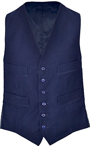 Clothing Unit Mens Moleskin Waistcoat Soft Cotton Body Warmer Olive Lovat S - 3XL (Large, Navy)