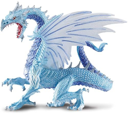 Safari Ltd. Dragon de Glace Figurine S10145 - Collection de peints à la main