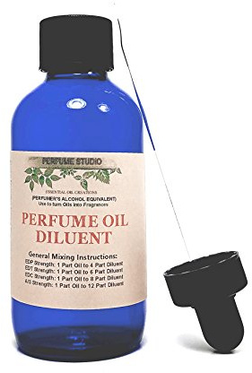 Perfume Studio Perfumer's Alcohol Equivalent Mixing Solvent To Convert Pure Perfume Oils into EDP, EDT, COLOGNE, AFTERSHAVE Strength (1, 4 Oz Dropper Bottle)