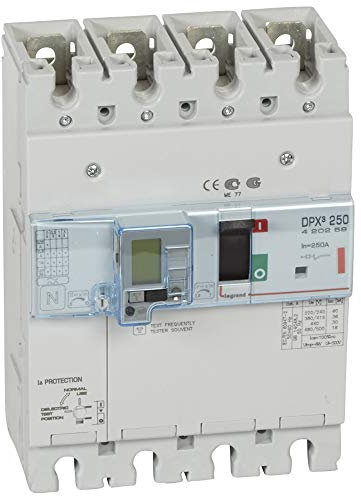 Legrand 420259 Disjoncteur Magnétothermique Différentiel DPX³250, Pouvoir de Coupure 36kA 400V~, 4P, 250A