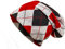 Shenky Beanie | Vintage Look | Muster | für Damen & Männer | lang geschnitten | Komfort | Unisex | Longbeanie | Long Slouch Beanie | dünne Mütze | Laufmütze Grunge | one-Size | Karo Rot