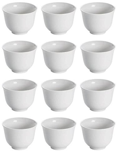 Maxwell & Williams 12er Set Teeschalen White Basics Round D. 7,5cm H. 5,5cm weiß