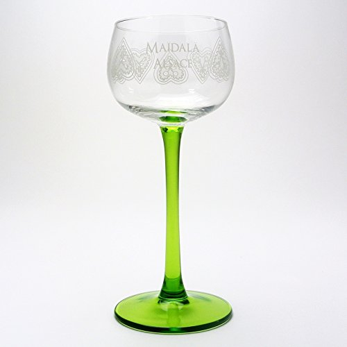 Böckling 6 Verres à Vin d'Alsace Motif MAÏDALÄ Coeurs