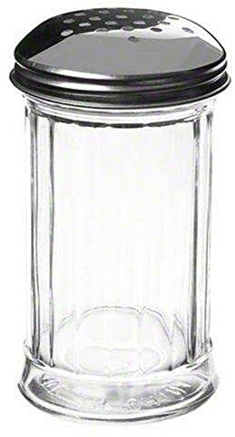 American METALCRAFT, Inc. American Metalcraft GLA312 Glass 12 Oz Cheese Shaker with Stainless Steel Lid