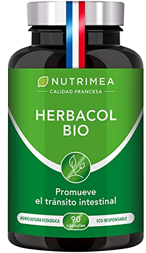 Laxante Detox Natural Bio | Alivia Estreñimiento e Hinchazón | Aloe Vera Psyllium Hinojo Alcaravea Inulina | 90 Cápsulas Fabricado en Francia