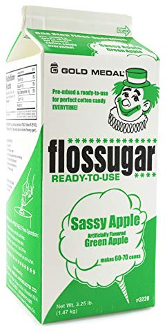 Green Apple Flossugar (1/2 gallon)