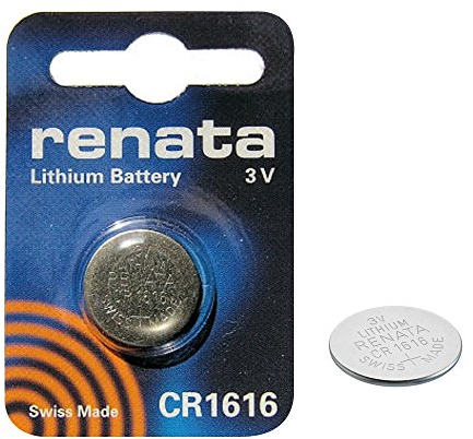 2 x Renata CR1616 Swiss Made 50mAh Batterien Zelle Münze Schaltfläche Watch 3V-Lithium-Batterie