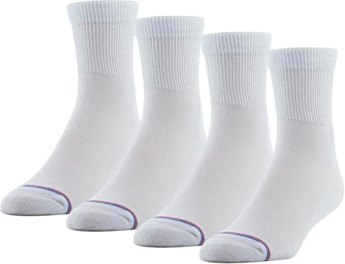 MediPeds Women's Diabetic Quarter Socks with Non-Binding Funnel Top, 2 Pairs, 9-11