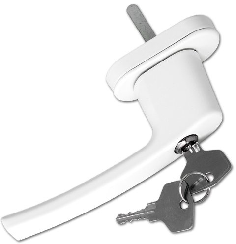 TecTake Manilla con cerrojo para ventana Tirador Pomo + llaves - varias cantidades - (6 Piezas)