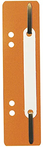 Exacompta 426009B 250er Pack Plastik-Heftstreifenorange. Aus PP-Folie kaufmännische Heftung Aktendulli Hefter Schnellhefter ideal für Büro und Schule