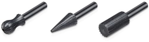 KREATOR 9897 - Râpes Métal et Bois pour Perçeuse - Jeu de 3 - Pour effectuer un travail de précision