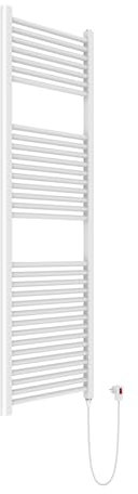 ERCOS | Elektrischer Badheizkörper TEKNO mit thermolimitiertem On/Off-Widerstand, Farbe Weiß, Breite 500 mm, Höhe 1500 mm