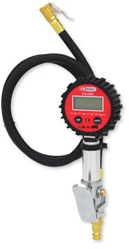 KS Tools 515.1970 Digitaler Druckluft-Reifenfüllmesser,0-14bar rot