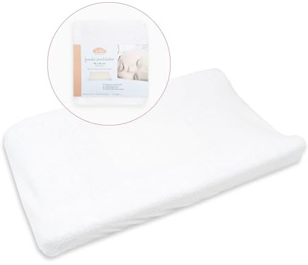 TI TIN Funda Cambiador Bebé 80x50 cm – Funda Cambiador Impermeable, Suave y Absorbente de Microfibra con Ajuste Elástico – Lavable y Transpirable – Hecha en España