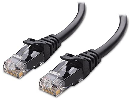 Cable Matters 10Gbps Snagless Cat 6 Ethernet Cable - 25ft, Cat 6 Cable, Cat6 Cord, Ethernet Cord, Black