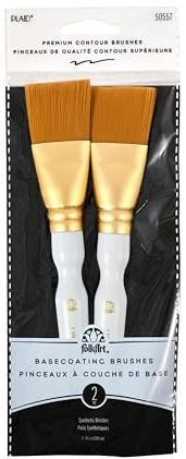 Plaid:Craft Folkart Golden Taklon Basecoating Brush Set, Other, Multicoloured