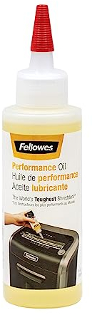 Fellowes Aktenvernichter-Öl, Inhalt: 120 ml, zur Pflege von Partikelschnitt- und Mikroschnitt Aktenvernichtern, einfache Dosierung, normal