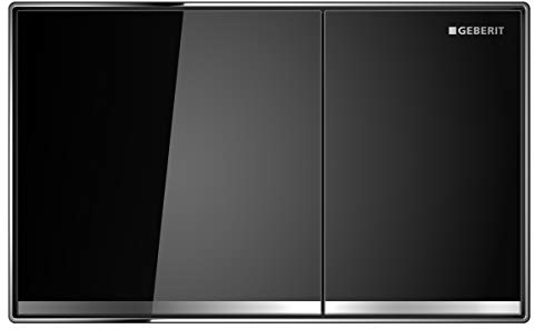 Geberit Sigma 60 Betätigungsplatte, Glas, 1 Stück, schwarz, 115.640.SJ.1