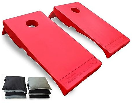 Driveway Games All-Weather Indoor/Outdoor Corntoss Set, 8 Canvas Bags & 2 Targets, 4' x 2'