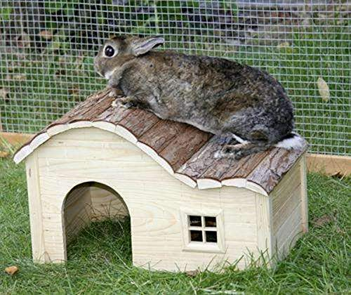 NATURE Häuschen Welle 40 x 25 x 25 cm, Holz / Braun