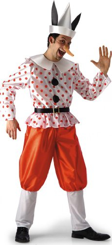 Carnival Toys - Marionetten-Kostüm für Herren, Karneval, Rot, X-Large, Marionette, Puppe, Polyester, Handwäsche