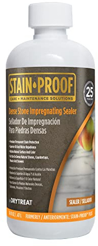 Stain Proof Dense Stone Impregnating Sealer - 1 Pint, Protects Against Water and Salt Damage and Oil-Based Stains, Sealer for Granite, Marble, Tile & Natural Stone; For Indoor & Outdoor Application