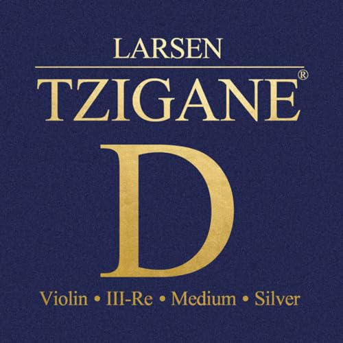 LARSEN STRINGS corde per violino anima in fibra multifilamento tzigana D argento medio