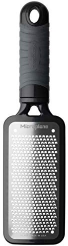 Microplane Home Series Fine Cheese Grater - Surgical Stainless Steel for Fine Grating (Black)