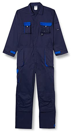 Portwest Buzo Bicolor Portwest Texo Contrast, Tamaño: L, Color: Marino, TX15NARL