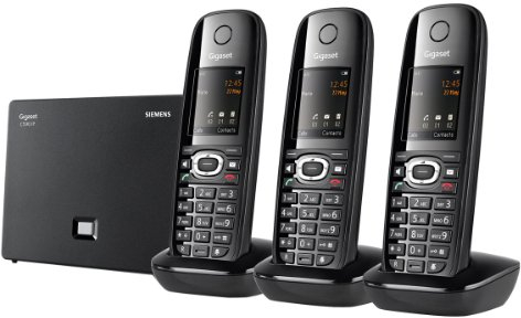 Gigaset C590IP Trio Téléphone sans fil VoIP 3 combinés Noir