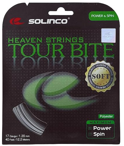 Solinco Tour Bite Soft String Set - Silver, Set 17 Gauge (1.20mm) - 12.2 Meters