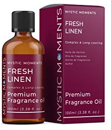Mystic Moments | Fresh Linen Fragrance Oil - 100ml - Perfect for Soaps, Candles, Bath Bombs, Oil Burners, Diffusers and Skin & Hair Care Items