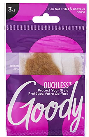 GOODY Goody Hair Net, Light Brown, 3 Count