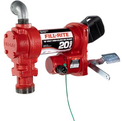 Fill-Rite FR4204H 12V 20 GPM Fuel Transfer Pump (Pump Only) | Gasoline, Diesel, Kerosene, Ethanol Blends, Methanol Blends, & Biodiesel