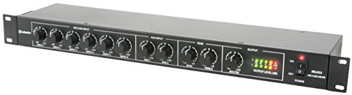AVL137 - ML622 1U MIC/LINE RACK-MOUNTABLE MIXER, 6 MIC/LINE & 2 AUXILIARY INPUTS 24Vdc