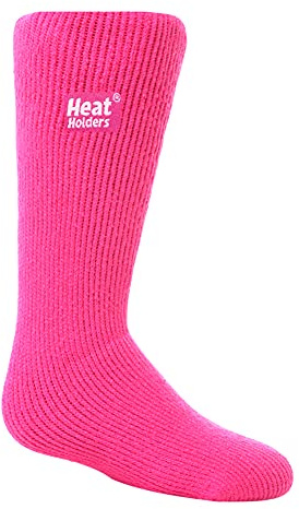 1 Pair Childrens Thermal Heat Holders Socks (Hot Pink)