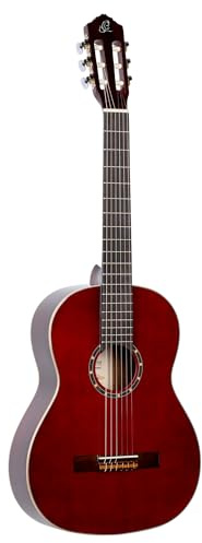 Ortega Guitars Chitarra Concerto Rossa Misura Standard - Serie Family - include Gig Bag - mogano/top in abete (R121WR)