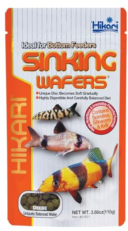 Hikari Tropical Sinking Wafers for Catfish, Loaches and Bottom Feeders 3.88 oz