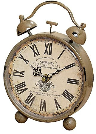 Tischuhr Orleans Material: Metall Hellbraun H 13cm