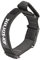 JULIUS-K9, 100HA-K-15-P Color & Grau K9-Halsband mit Haltegriff, Sicherheitsverschluss und Logo, 40 mm*38-53 cm, verstellbar, schwarz-grau,