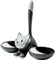 Alessi TIGRITO Katzennapf , grau