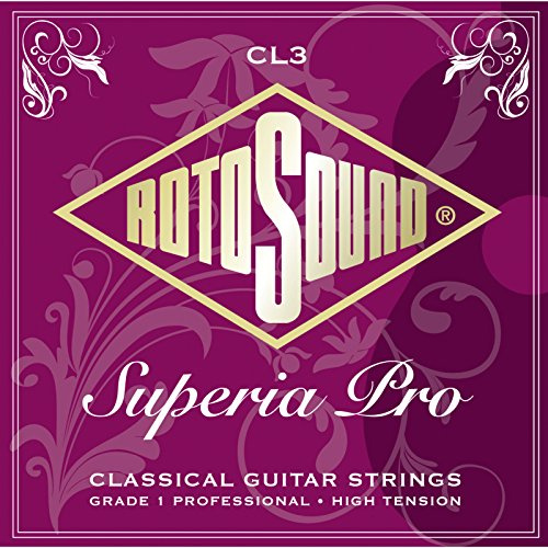 Rotosound strängar för klassisk gitarr Superia PRO CL3 med hög kaliber: 28 32 40 30 37 46