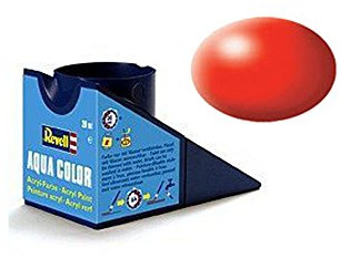 Revell Peinture acrylique Aqua Color 18 ml (rouge lumineux finition soyeuse)