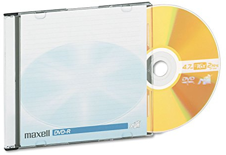 Maxell DVD-R Discs 4.7GB 16x w/Jewel Cases Gold 10/Pack MAX638004
