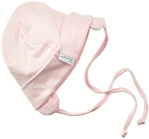 Sterntaler OCS Beanie uni - Baby Beanie Mütze aus Singlejersey (Bio) - Mädchen Kopfbedeckung mit Umschlag und Ohrenklappen - Baby und Kinder Übergangsmütze zum Binden - ab Geburt, rosa, Größe 35