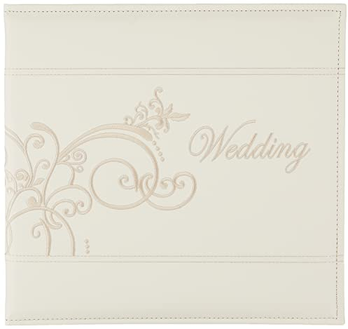 Pioneer 12 x 12 Scrapbook Wedding Album Creamy white leatherette