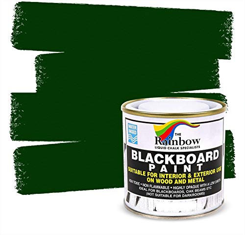 Green Chalkboard Paint - 250ml Ideal to use with Liquid Chalk and Dry Chalk Sticks