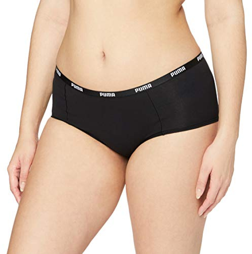 PUMA Damen Mini Short Unterwäsche, Schwarz, L EU
