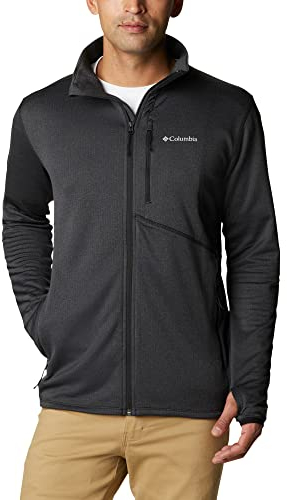 Columbia 194004376190 Fleecejacke Mit Durchgehendem Reißverschluss, Black Heather, S